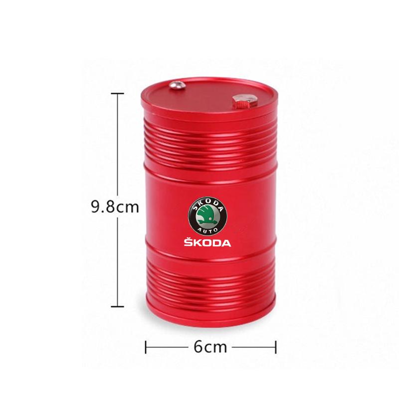NTHX6 Car Ashtray with Lid Smell Proof Portable Ashtray Cup Holder For Skoda octavia 3 2 superb 3 kodiaq Fabia Kamiq Karoq Accessories