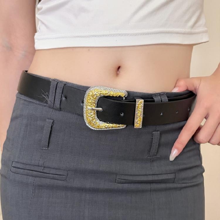Retro Charm Belt Waist Girdle With Faux Leather And Trendy Keyhole Clasp 3 Different Type Waist Deccoration