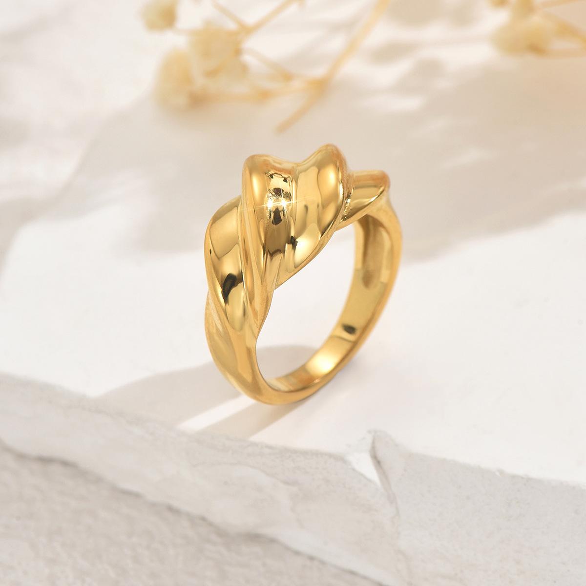 

Женские украшения, геометрическое кольцо с переплетением, универсальный высококлассный нерегулярный дизайн, открытое кольцо на указательный палец