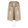 Women's Hooded Lightweight Outdoor Jacket Thin Solid Color Submachine Jacket