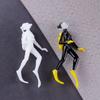 Unpainted Mini Ocean Diver Figurine - Underwater Decoration for Fish Tanks/Models