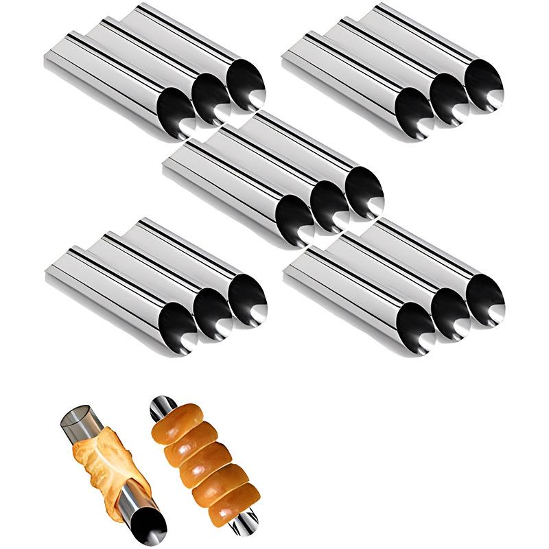 Stainless Steel Spiral Croissant and Pastry Mold Tube