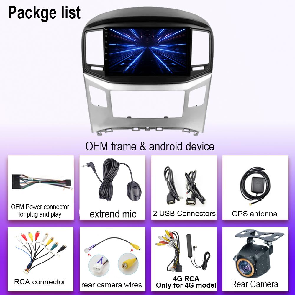 Android 14 For Hyundai H1 II 2 TQ 2015 - 2021 Stereo WIFI Navigation Multimedia GPS Screen Autoradio Head Unit Carplay 2 Din DVD