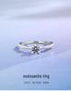 New Chinese Style Moissanite Bamboo Joint Ring: Elegant S925 Sterling Silver Jewelry for Women