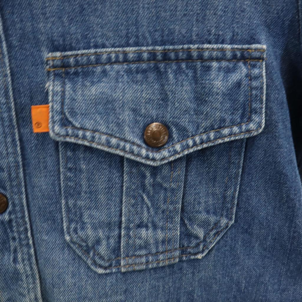 Levi's 70s Made in USA Vintage Long sleeve Denim shirt S Wash blue Men's Used