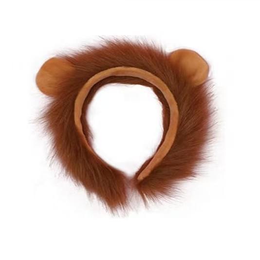Zoo Theme Lion Ears Headband Set Halloween Party Costume Accessories