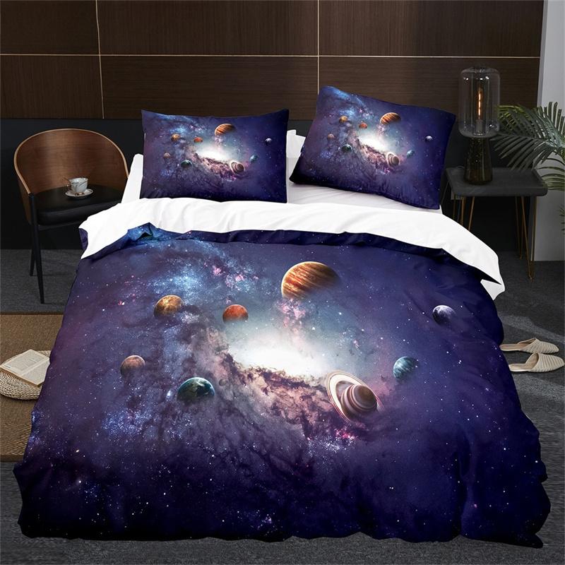 Sun Moon King Queen Duvet Cover Boho Magic Style Bedding Set for Teens Adults Golden Exotic Tribe 2/3pcs Polyester Quilt Cover