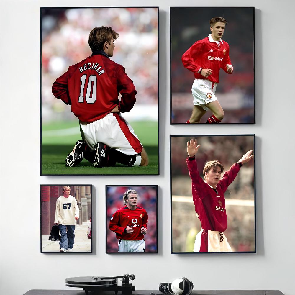 1pc Hot And Famous Great Football Stars David Beckham Poster HD Posters Home Room Bar Cafe Decor Art Wall Painting Picture