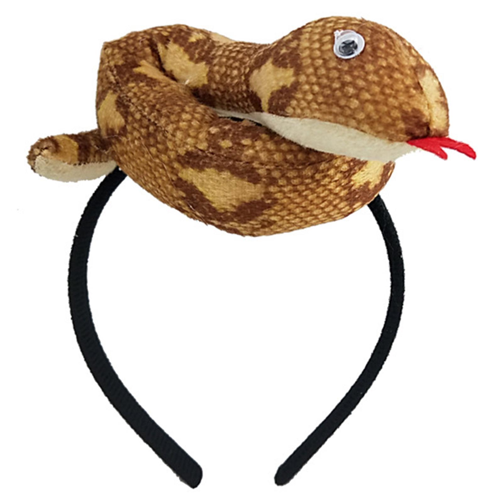 

Prank Snakes Headpiece Proms Birthday Hairbands Fun Headwear Cartoon Snakes HalloweenHair Headwear