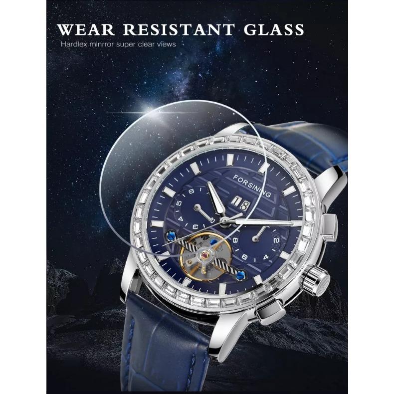 Forsining Men's Fashion Leisure Tourbillon Multi-function Automatic Mechanical Watch