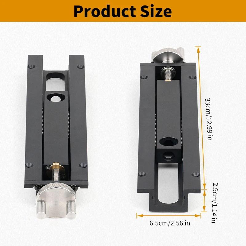 Quick-Release Inertial Woodworking Workbench Vise Aluminum Alloy Table Clamp With 20Mm Dog Holes & 0-110Mm Travel Range