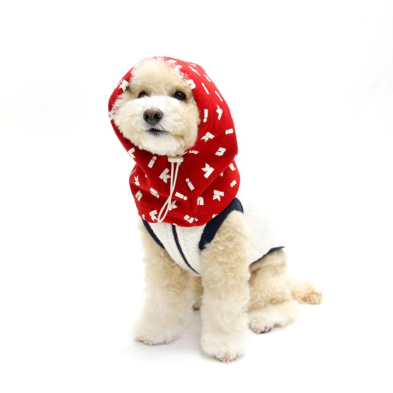 KINIKINI KINI MOTIF LOGO CAGOULE-ROUGE (Cagoule)