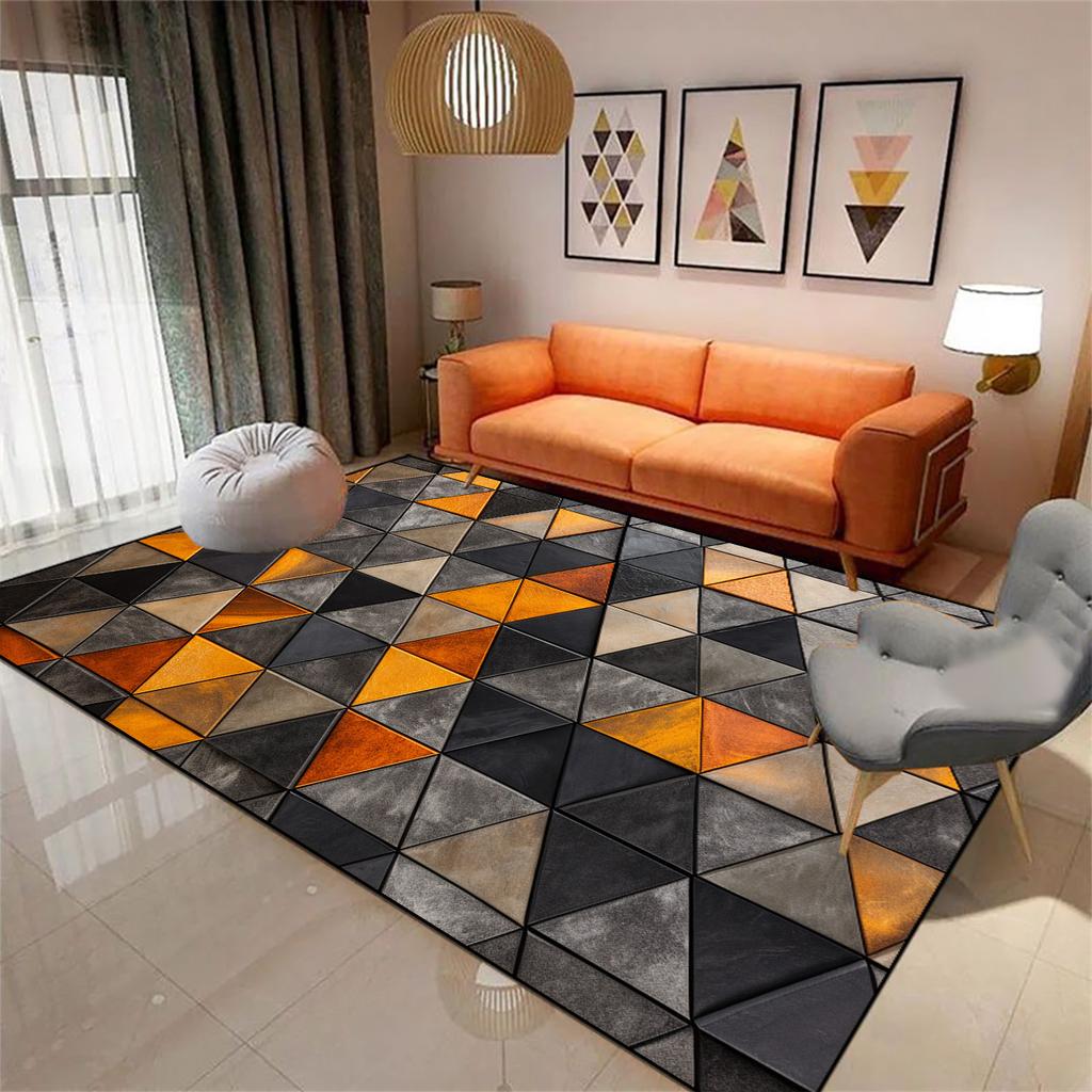 Light Luxury Nordic Rugs Living Room Decoration Coffee Table Carpet Home Non-slip Bedroom Decor Cloakroom Floor Mat Customizable