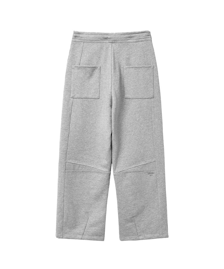 Misekiseoulmaen Curved Sweat Pants Gray