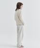 EZIO Fluffy Angora Round Knit_Ivory