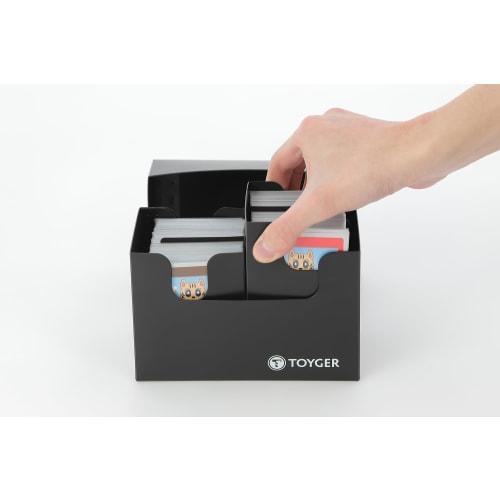 TOYGER Dual Deck Case, Nesting, Versatile, Large Capacity Deck Case with Two Separators (Black)