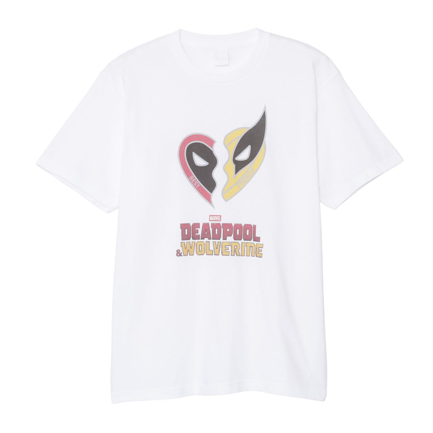 

Small Planet Marvel Deadpool & Wolverine T-Shirt, White Heart, Size M