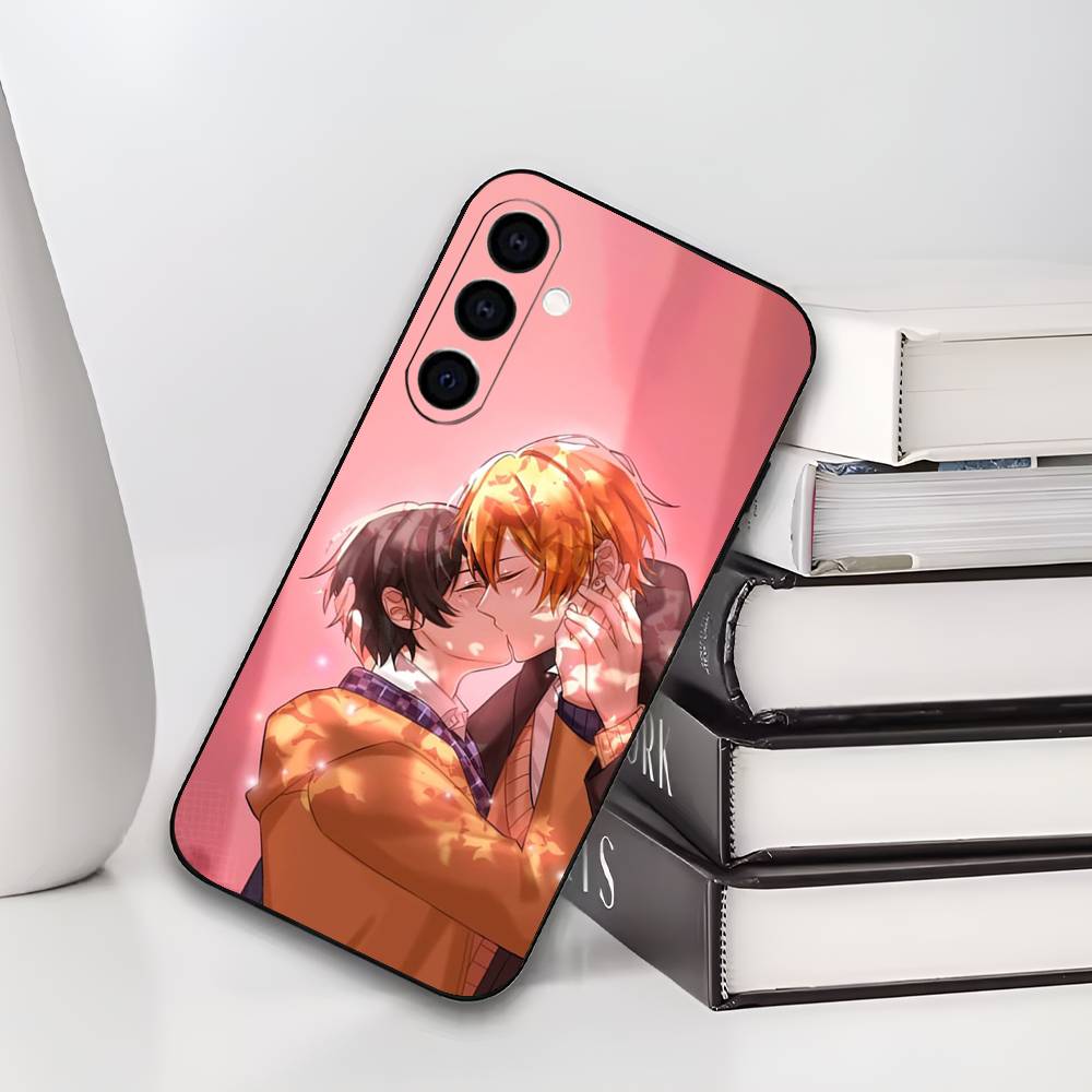 S-Sasaki to M-Miyano Soft Black Handyhülle für Samsung Galaxy A73/A72/A71/A70/A53/A52/A51 Kompatibel mit mehreren Modellen