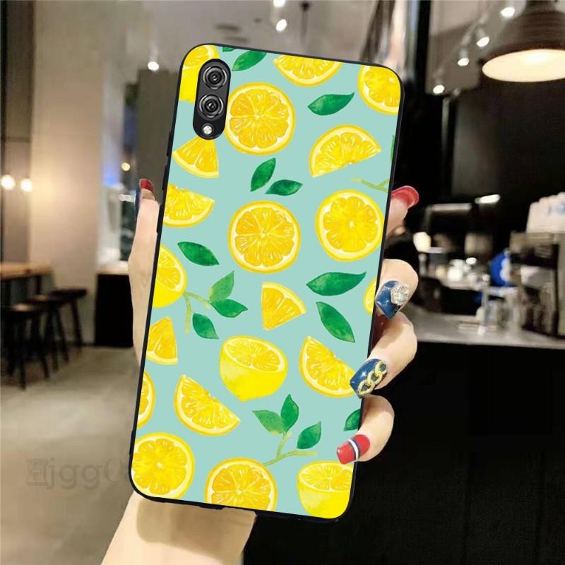 

Чехол для телефона с рисунком лимонного летнего фрукта желтого цвета для Honor 70 50 20 7S X9 X8 X7 Magic 4 3 Pro, мягкий черный чехол для телефона Honor Magic 2