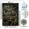 5D Diy Diament Malarstwo Chiński Smok Cross Stitch Pełna Diament Haft Mozaika