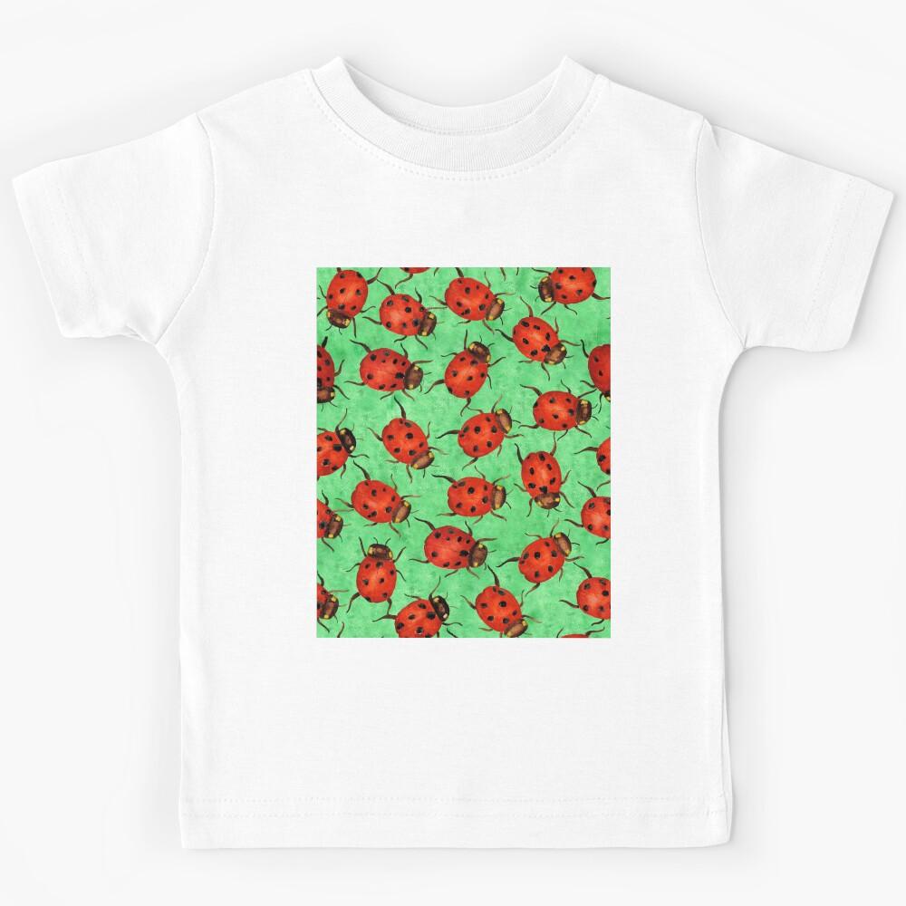 Watercolor Ladybugs Kids T-Shirt 160
