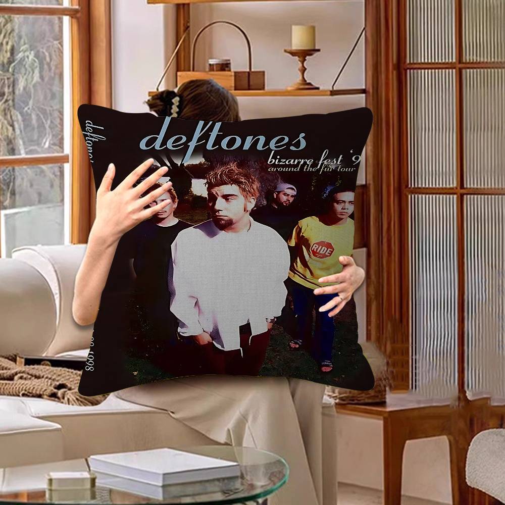 Rock Band DDeftones Personalized picture text home decorative pillows Household Gifts xcm