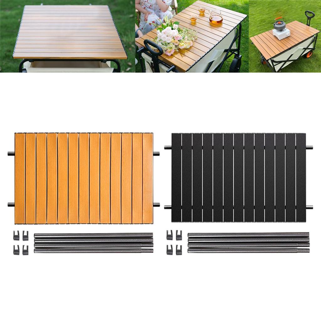 Versatile Portable Camping Table Foldable Carbon Steel Sturdy Outdoor Furniture for Picnic Beach Park Barbecue