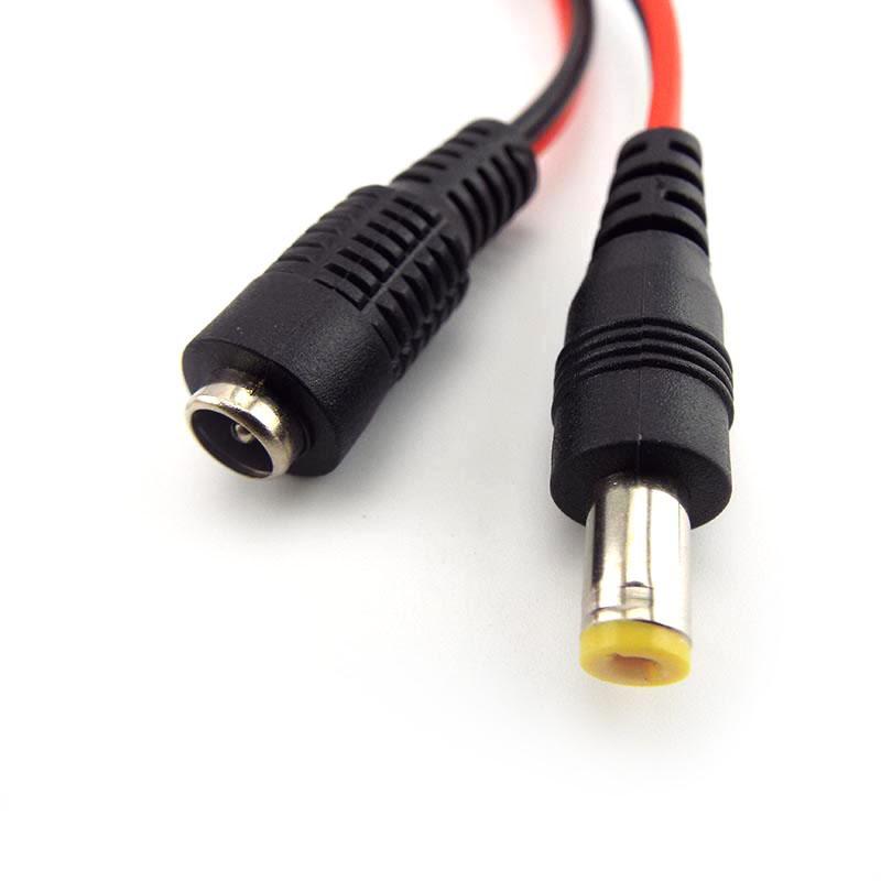 12V DC Male Female Plug Connector Extend Cable Wire for LED Light Strip CCTV Camera Accessories 5.5*2.1mm