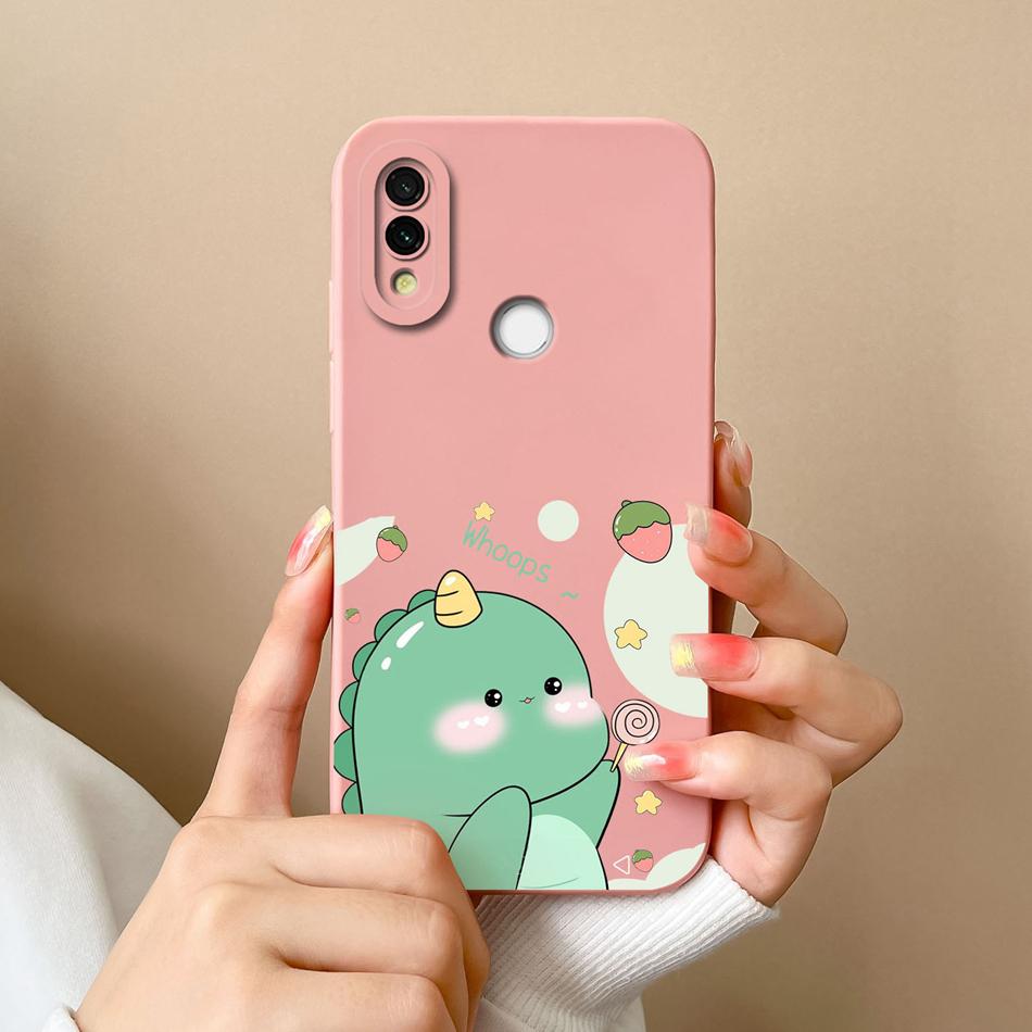 Case Cover For Redmi 7 Cartoon Soft Smooth Liquid Silicone Full Protection Anti Choc Phone Cover For Xiaomi Redmi7 Bumper Fundas
