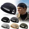 Modna Vintage Hip Hopowa Czapka Uliczny Styl Bawełniana Czapka z Czaszką Regulowana Jednokolorowa Czapka Beanie Bez Daszka Dla Mężczyzn Kobiet