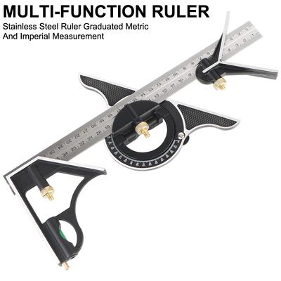 Engraved Scales Measuring Tool Angle Ruler Angle Finder Precision Woodworking Miter Saw Saw Protractor Professional Gauge Corner