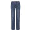FERRAROMILANO Medium Blue Cotton Linen Denim Pants Deep Blue (Am0Eje25345)