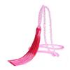 Fashion 14 Colors Long Fringe Silk Tassel Necklace Women Glass Bead Crystal Pendant Necklaces Statement Vintage Bohemian Jewelry