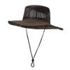 Casquette d'été large pour hommes et femmes, protection solaire UV pour la plage, pliable, à bords retroussés, style pêcheur, maille respirante, chapeau de soleil pour sport de plein air, pêche A5