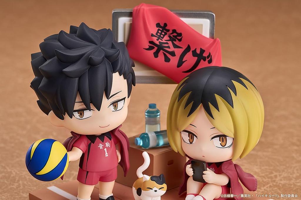 Kozume Kenma and Kuroo Tetsuro plastic painted finished figure Qset+ Haikyu!! non-scale