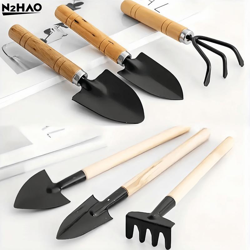 1/3PCS Metal Mini Gardening Tool Kit Hand Tools Kit For Gardening Metal Mini Spade Rake Home Potting Plant Care Accessories Set