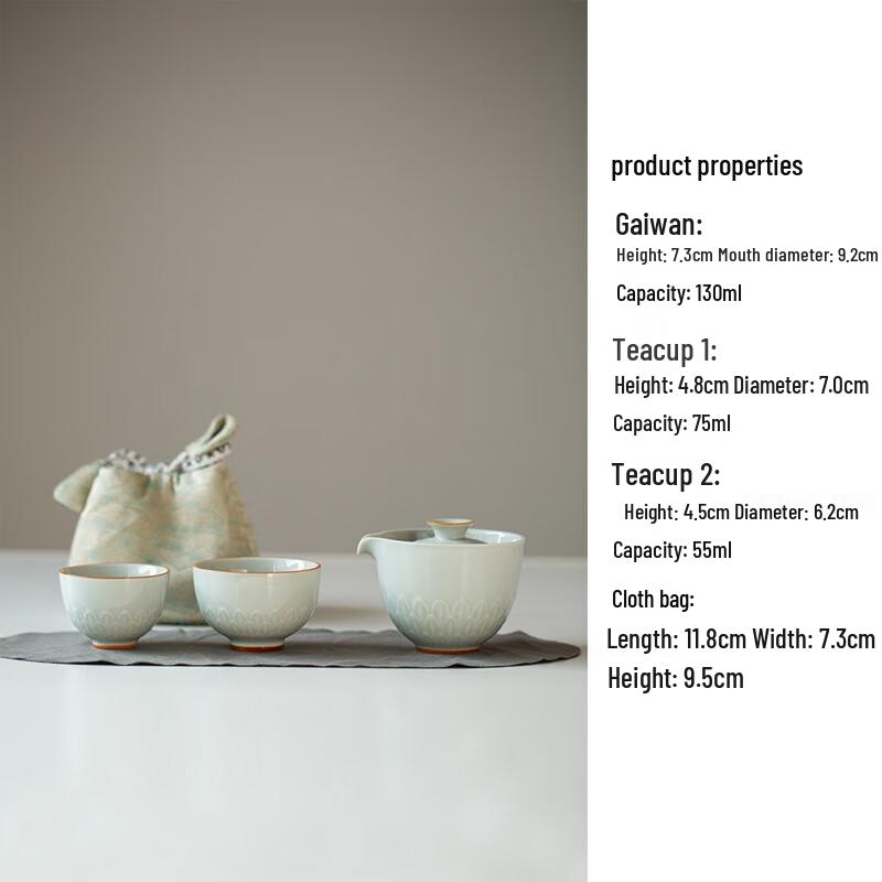 Shangqi Portable Ceramic Travel Tea Set