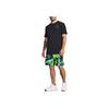 Under Armour Johnson Series Nachtbrief-Print Rundhals Sport-T-Shirt Herren Tops Schwarz 1379751-001