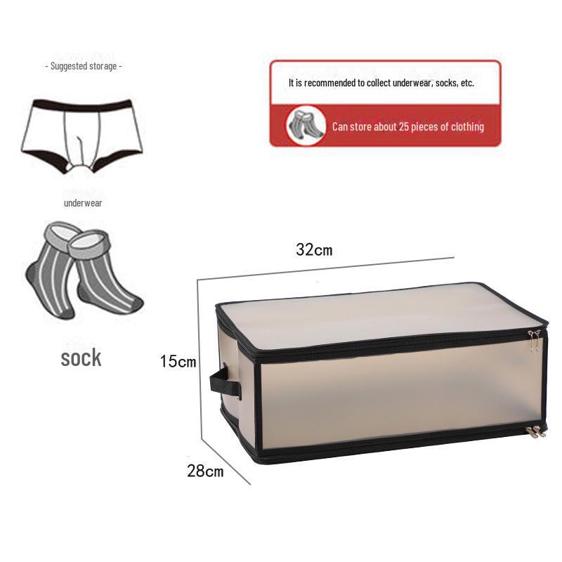 Durable Transparent Foldable Storage Box for Cosmetics, Books, Toys, Clothing