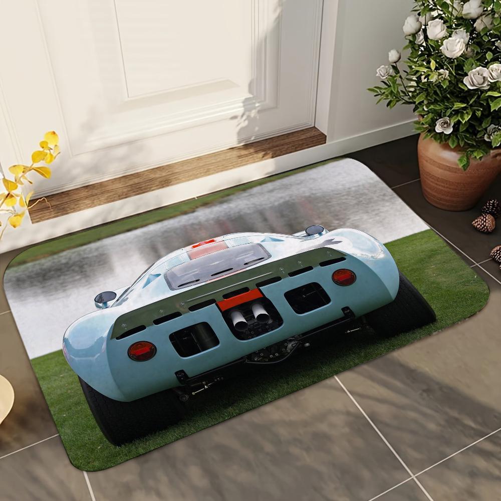 1 pezzo Tappetini Assorbenti Antiscivolo per Bagno Auto da Corsa Gulf Decorazioni per la Casa Tappeti Tappetini per Pavimento Cucina Casa