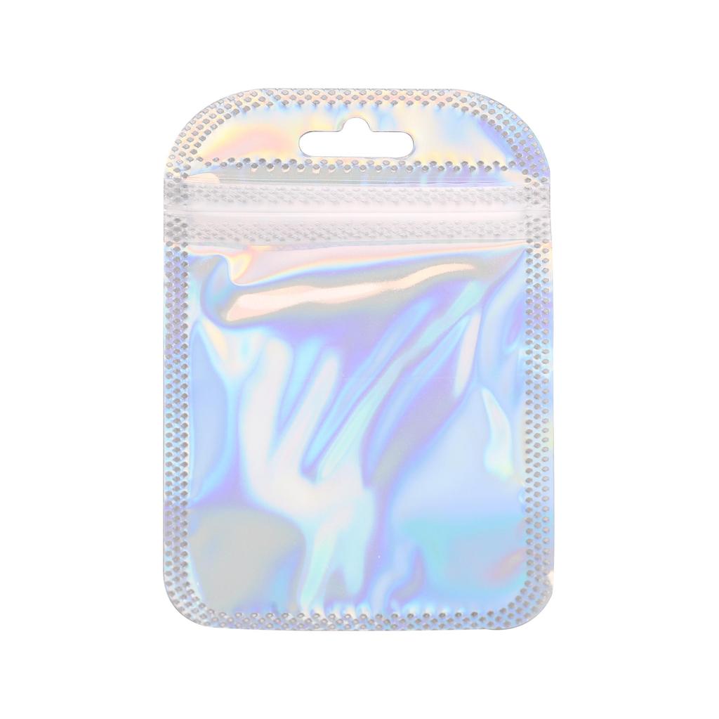 10Pcs Plastic Laser Colored Jewelry Packaging Bag Handmade Beads Bag Package