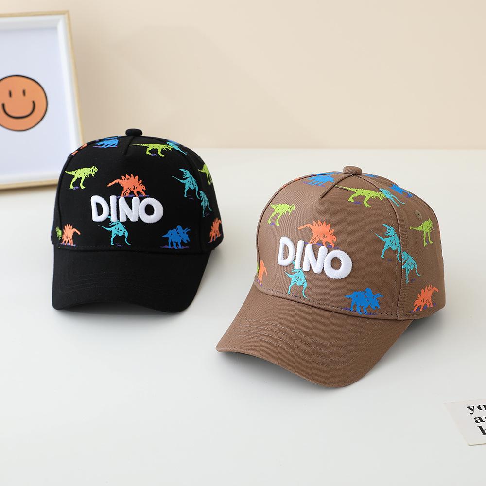Children 's Sports Hats School Baby Boy Baseball 2026 Summer Embroidered Dinosaurs Outdoor Kids Caps for 2-8Years Adjustable