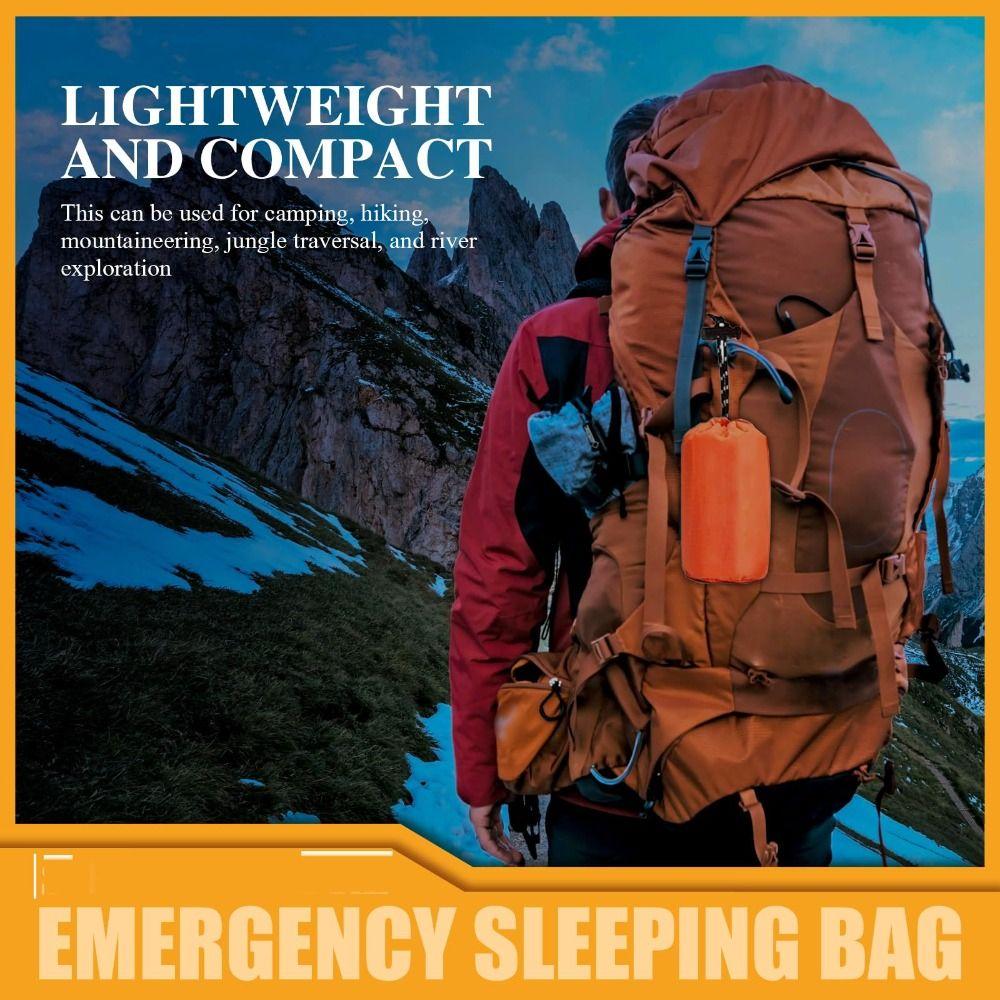 Portable Emergency Sleeping Bag Windproof Bivy Blanket Mini Emergency Survival Sleeping Bag