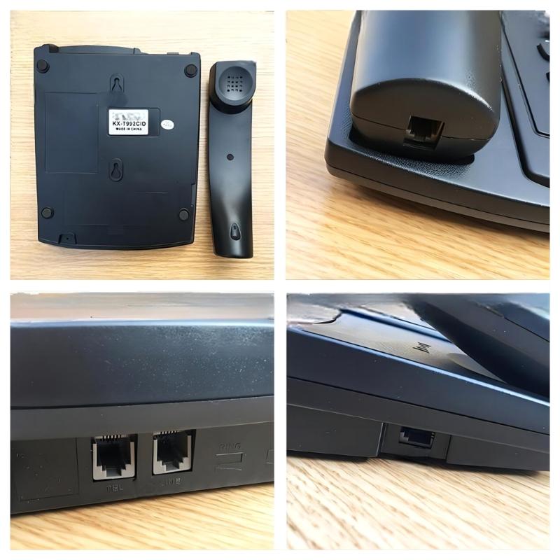 KX-992CID English Telephone With Caller Display Home Office BatteryFree Big Buttons Telephone Simple Landline Phone