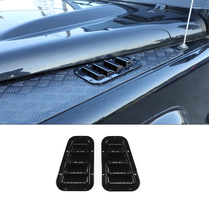 For Land Rover Defender 2004-19 Front Engine Hood Ventilation Cover Steel Air Intake Scoop Air Outlet Snow Cover Car Accessories
