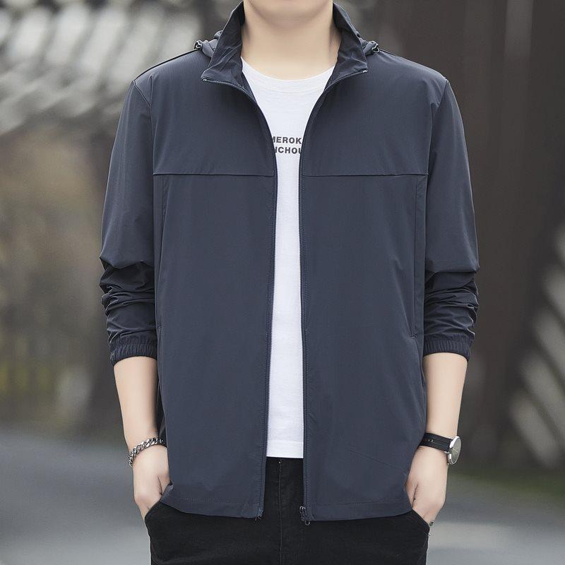 2026 New Men s Ultra-Thin Ice Silk Sun Protection Clothing - Breathable, High-Quality Summer Outdoor Wear XL темно-серого
