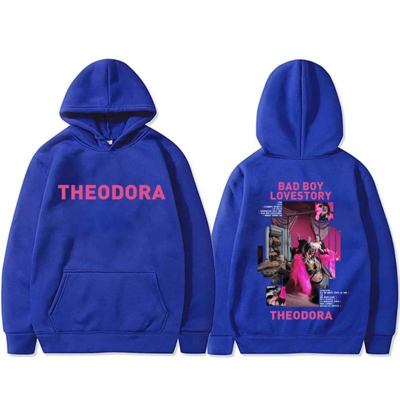 Rapper Theodora Mega Bbl Bad Boy Lovestory Zipper Hoodie Men Women Fashion Hip Hop Zip Up Sweatshirt Men's Vintage Zip Up Jacket