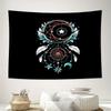 Boho Tapestry Wall Hanging Aesthetic Room Decor Celestial Moon Stars Galaxy Home Decor Hippie Wall Art Bedding Couch Cover Throw