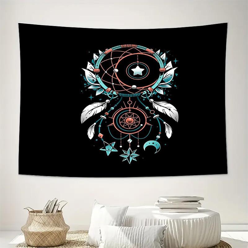 Boho Tapestry Wall Hanging Aesthetic Room Decor Celestial Moon Stars Galaxy Home Decor Hippie Wall Art Bedding Couch Cover Throw