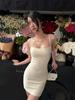 Summer Strappy Backless Mini Bandage Dress for Women - Sexy Festival Birthday Party Outfit